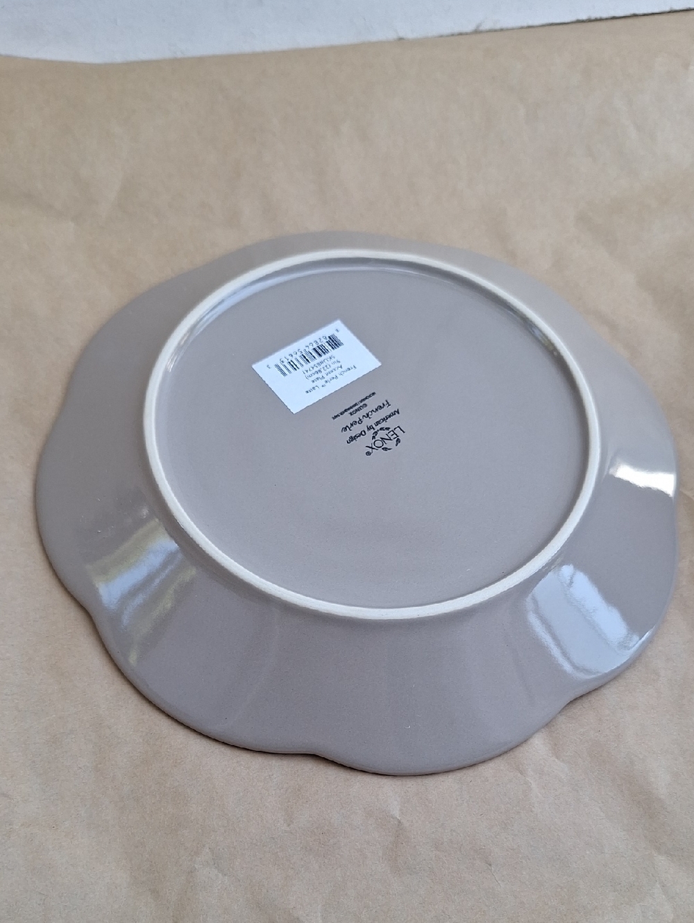 NWT Lenox French Perle Latte bowl 20-ounce & accent plate 9 inches - Picture 8 of 9